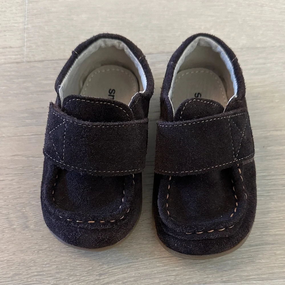 See Kai Run Dark Brown Kids Moccasins